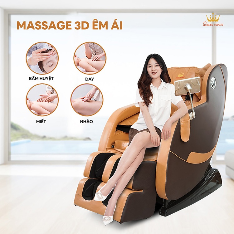Ghe Massage Queen Crown Qc T19 Awt Co Cong Nghe Massage 3d