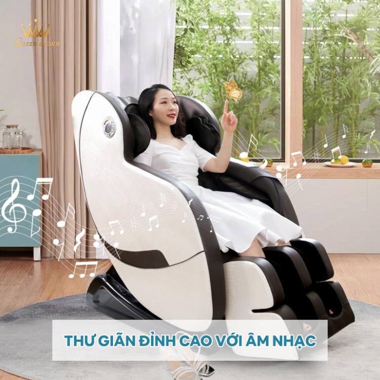 Ghe Massage Queen Crown Qc T19 Co He Thong Loa Hifi Phat Nhac