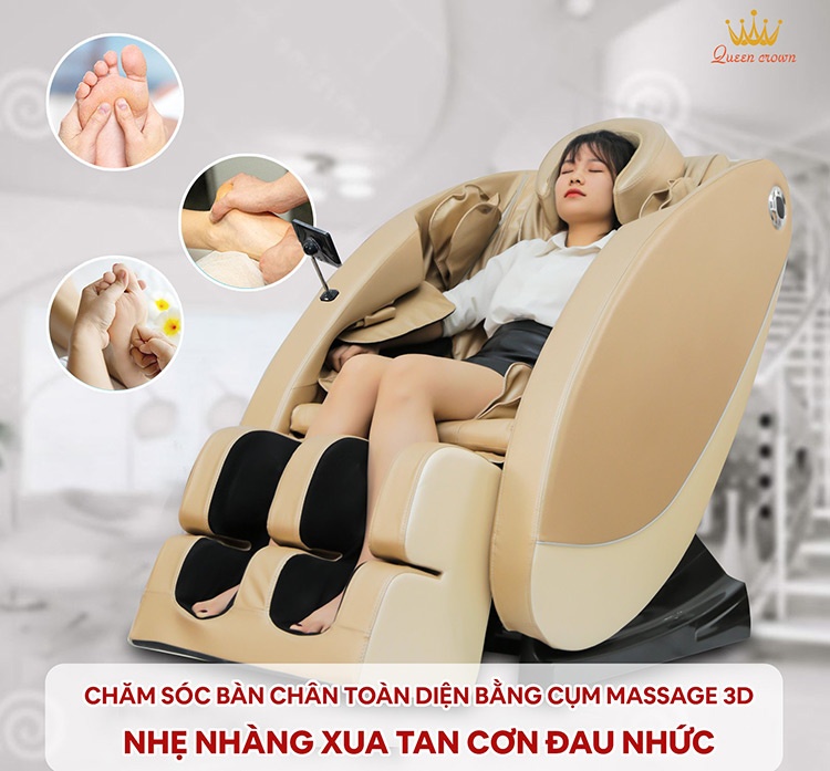 Ghe Massage Queenc Crown Qc 5s Cum Massage Chan Chuyen Sau 1