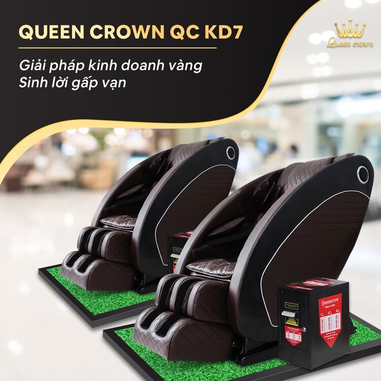 Ghe Massage Kinh Doanh Queen Crown Qc Kd7 Giai Phap Kinh Doanh Vang