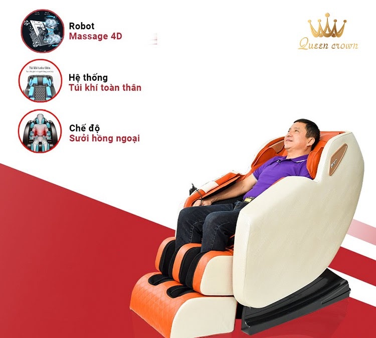 Ghế massage giá rẻ 360 Queen Crown QC LX3