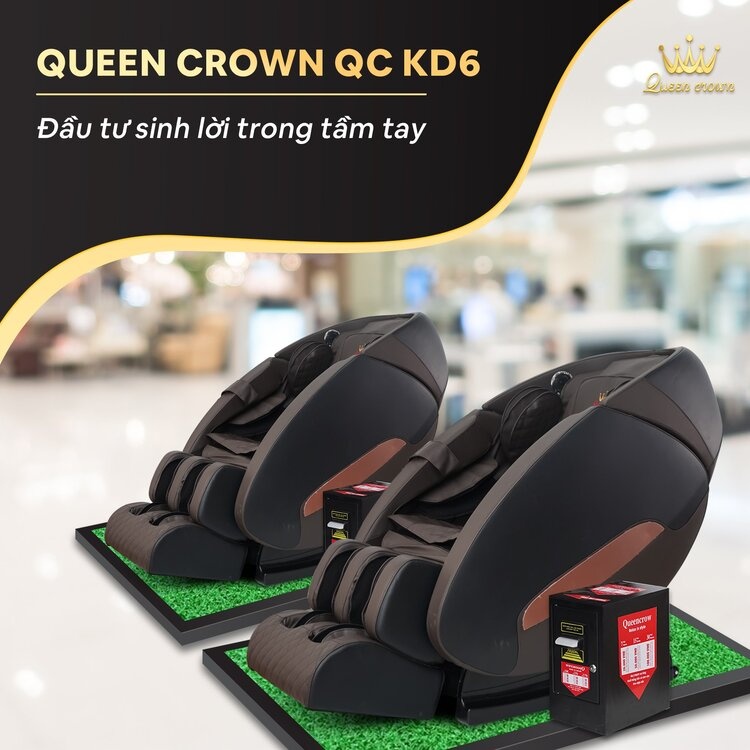 Ghe Massage Kinh Doanh Queen Crown Qc Kd6